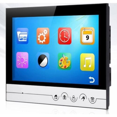 Wired video doorphone intercom system with monitor,intercom,unlock ,waterproof and IR night vision camera for home security