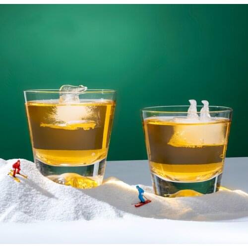 Self-made ice cube mold ice box silicone polar bear penguin animal ice cube mold whisky drink ice cube box