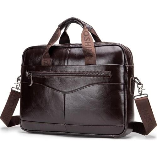 Luxury Brand Messenger Bag Men Genuine Leather Handbag Vintage Shoulder Bag Cowhide Male Briefcases Laptop Crossbody Bag For Men