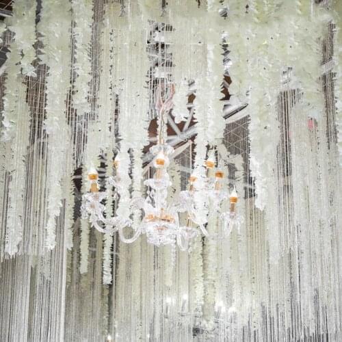 1000Pcs 1M Artificial White cattleya orchids strings wedding silk flower floral arrangement wedding props wholesale 100pcs/lot