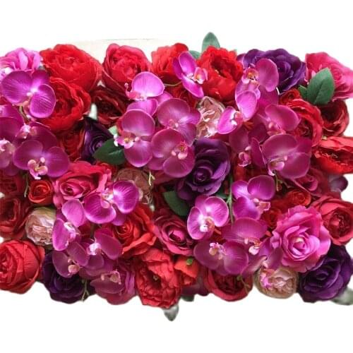 TONGFENG 8pcs/lot Mixcolor Wedding 3D flower wall flower runner wedding Artificial silk rose peony wedding backdrop decoration