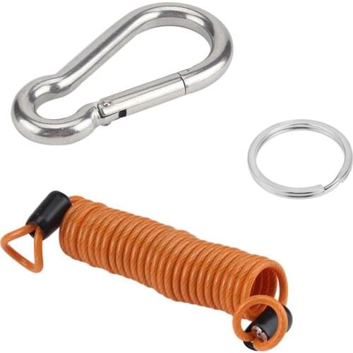 Zip Trailer Coiled Trailer Breakaway Cable Trailer Zip Coiled Breakaway Cable For Caravan Trailer (with 10*100mm Safety Buckle)