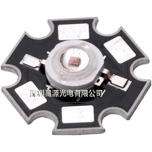 1W/3W red light wavelength 620nm/660nm LED high LED lamp with aluminium base plate optional factory outlet