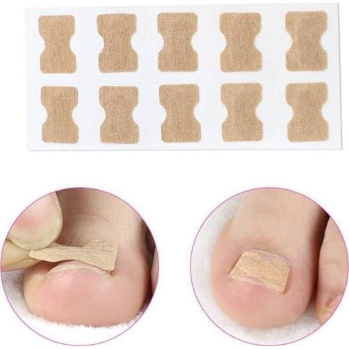 10pcs/pack Ingrown Toenail Corrector Stickers Toe Nail Orthodontic Patch Paronychia Ingrown Nail Correction Patches ToeNail Care