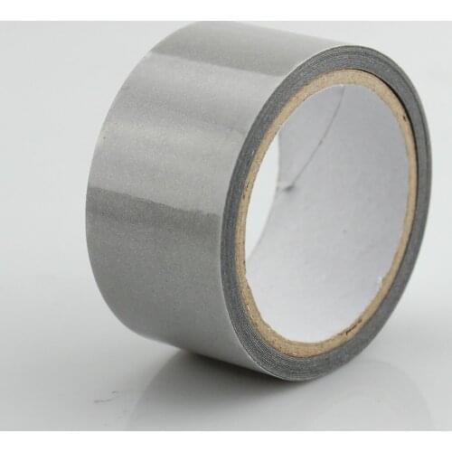 25mm(W) No Elastic Reflective Heat Transfer Film Safety Warning Reflective Fabric Material Iron On Tape