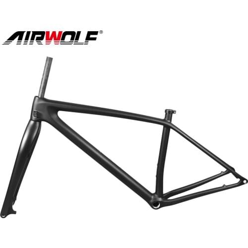 29er Carbon Mtb Frameset With Fork Mountain Bicycle Frame Boost 148mm Bottom Bracket BSA 73mm For Single Speed Crank 36T Bike