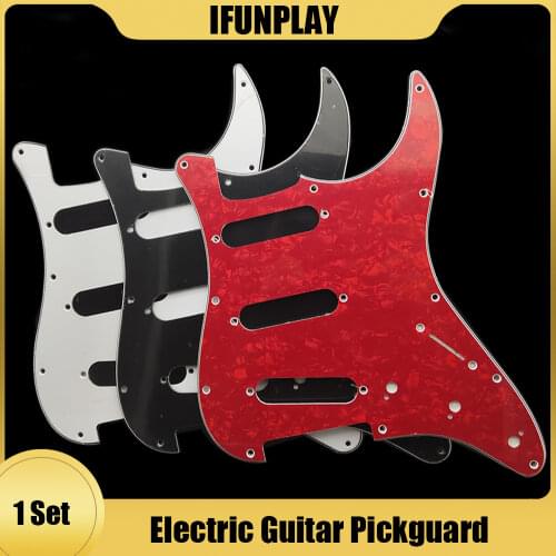 3Ply 11 Screw Holes SSS/SSH/HSH Electric Guitar Pickguard for FD ST Guitar Protecting Electric Guitarra Parts Multi Color