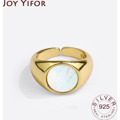 925 Sterling Silver Smooth Oval Stone Rings For Women Jewelry Beautiful Finger Open Rings For Party Birthday Gift