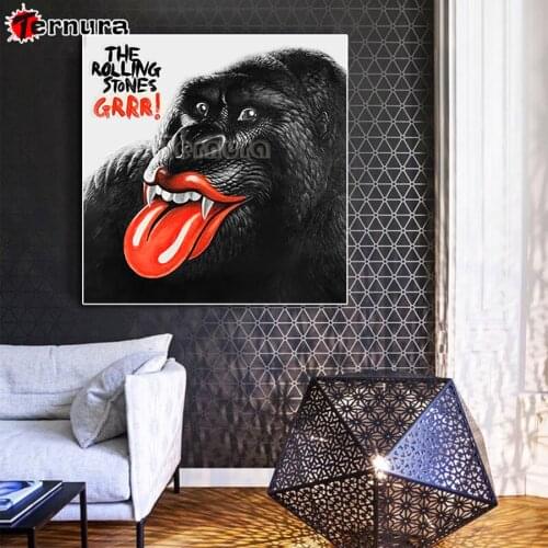 New Full Square Diamond Scarlet Lips 5D Dragon DIY Diamond Painting Embroidery Classic band Cross Stitch Rhinestone Mosaic Decor