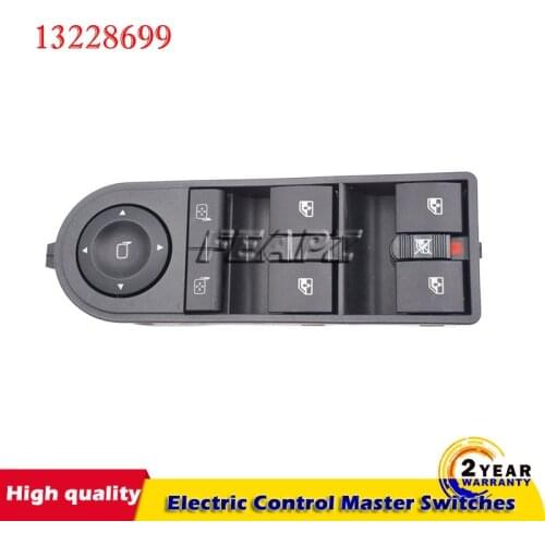 Auto Car Parts New Front Left Electric Control Master Switches 13228699 13215153 Power Window Switch For Opel Astra H Zafira B
