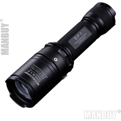 FREE Shipping NITECORE EF1 830 Lumen Explosion-proof LED Flashlight ProTorch Ex D II C T5 Gb Hazardous Industries Including Land