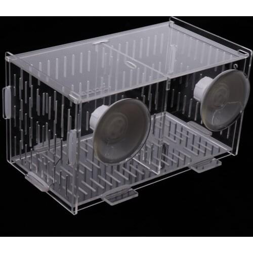 Aquarium Fish Breeding Hatchery Young Fish Incubator Breeder Isolation Box Tank, 3 Size