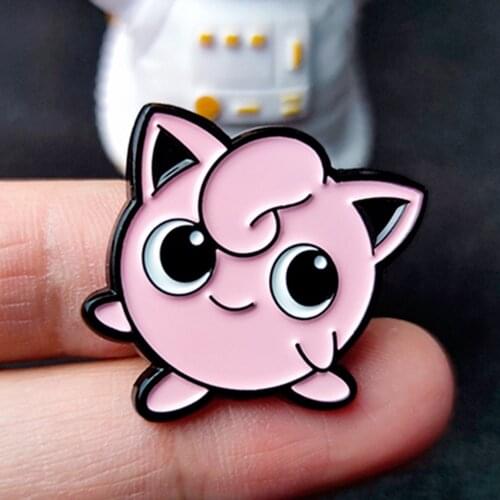 Kawaii Jigglypuffs Enamel Pins Cute Cartoon Lapel Pin Jacket Jeans Badge Brooch Fashion Accessories