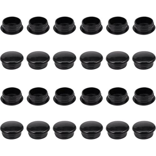 24Pcs Round Blanking End Caps Tubing Pipe Insert Bung 15mm x 12mm