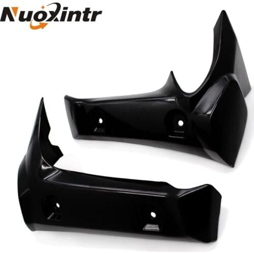 Nuoxintr Motorcycle Radiator Cover Side Pane Black For Yamaha FZ1 2006 2007 2008 2009 2010 Motocross Radiator Cover