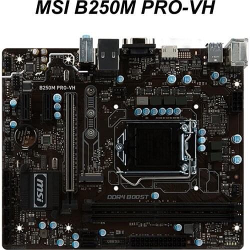 For MSI B250M PRO-VH Motherboard 1151 Intel B250 DDR4 32GB M.2 PCI-E 3.0 Original Desktop MSI B250 Mainboard 1151 Core i7/i5/i3