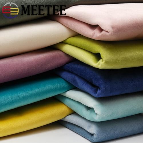 Meetee 50/100cm 146cm High-grade Thickened Velvet Fabric Solid Color Plush Fabric DIY Sofa Pillow Clothing Curtain Sew Accessory
