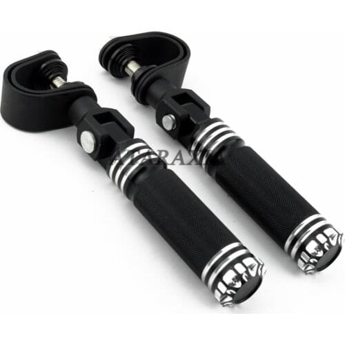 Motorcycle 25mm -32mm Crash Bar Footrests Clamp Highway O-Ring Footpegs Pegs Foot Pegs for Yamaha Kawasaki Honda Suzuki