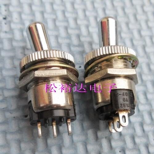 Original new 100% S-4012 bulk toggle switch 2 gear 3pin 6A hole 12mm
