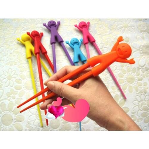 New Training Baby Chopsticks Using Food Eating Tool Helper Kids Training Chopsticks 200 Pair New Training Baby