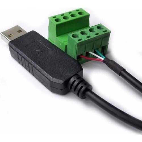 Support Win8 Win10 Android Mac CP2102 usb rs232 serial cable with screws blocks