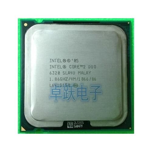 Intel Core 2 Duo E6320 CPU 1.86G Processor (1.86Ghz/ 4M /1066GHz) Socket 775 free shipping