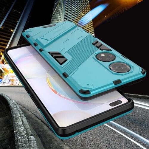 Shockproof Armor Case for Huawei Honor 50 Pro Honor50 SE Pro 5G Camera Protection PC & Rubber Phone Cover Stand Hybrid Capa
