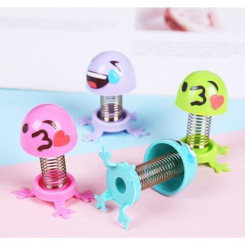 10PCS/Pack Cute Mini Bounce Ball Toys Gifts Birthday Party for Baby Shower Kids Party Favors Giveaway Jumping Doll Finger Games