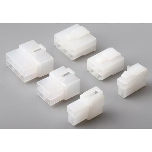 5sets 6.3mm 1p-21p Automotive 6.3 Electrical wire Connector Male Female plastic shell without terminal