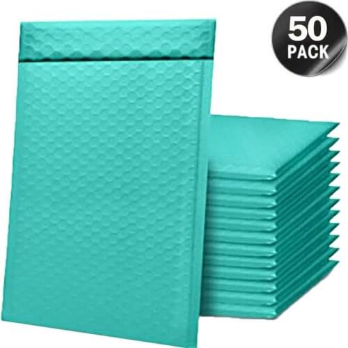 50PCS Green Poly Bubble Mailers Bubble Poly Mailers Shipping Bag Packaging Bag Packaging For Small Business Bubble Envelopes