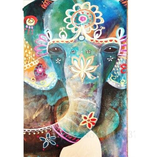 Diamant Diy 3D Diamond Painting Cross Stitch Whole Body Graffiti Elephant Needlework Diamond Embroidery Full Diamond Decorative