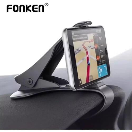FONKEN Car Phone Holder Clip Universal Phone Support In Car GPS Navigation Dashboard Mobile Phone Stand For Xiaomi Redmi 9 Pro