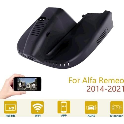 Car DVR Wifi Video Recorder Dash Cam Camera High Quality Night Vision Full Hd For Alfa Remeo 2014-2021