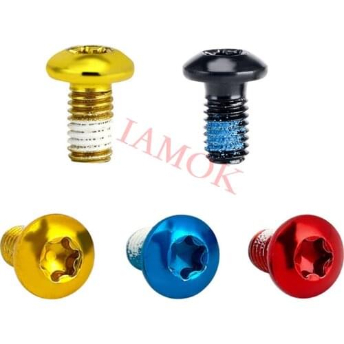 GIYO Bicycle 12 Pcs Disc Brake Rotor Bolts Stainless Steel Iamok Ultra Light Colour M5*10mm T25 Torx Screws Bike Parts