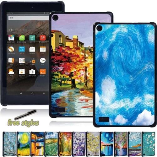 Anti-fall Tablet Case for Amazon Fire 7 (5th/7th/9th Gen)/Fire HD 8(2016/2017/2018)/Fire HD 10(2015/2017/2019) with Alexa