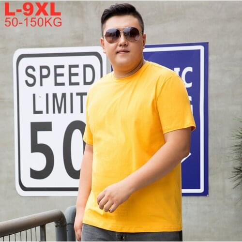 Large Size 9xl 8xl 7xl 6xl 5xl Mens Clothing Solid Oversized T Shirt Streetwear Male Short Sleeve Tshirts Summer T-shirts Men