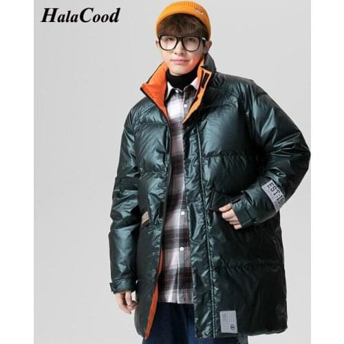 HALACOOD New Winter Mens Duck Down Hooded Coat Jackets Business Casual High Quality Warm Male Brand Clothing Outwear Plus Size