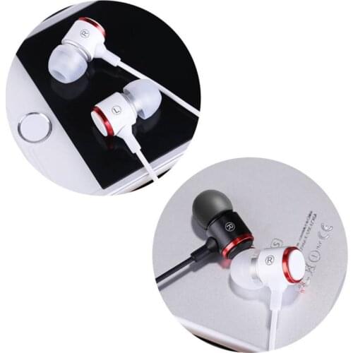 HiFi Wired Headset Metal Subwoofer Headset In-ear Sports Wire Control Earplugs For Mobile Phone For Xiaomi and Computer