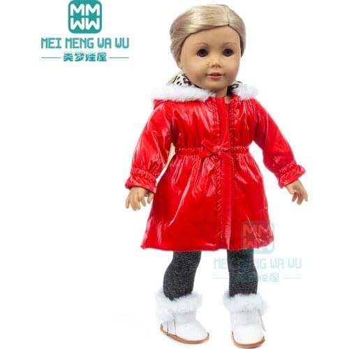 Doll Clothes fashion shiny down jacket, sportswear for 43 cm toy new born doll baby 18 Inch American doll Our Generation