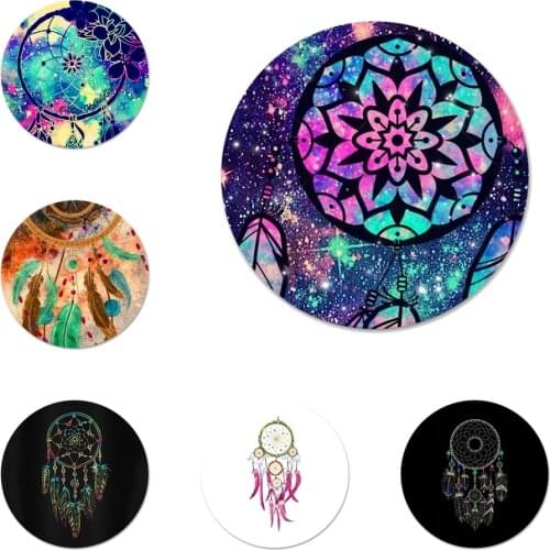 Dream catcher Popular Design Icons Pins Badge Decoration Brooches Metal Badges For Backpack Decoration 58mm