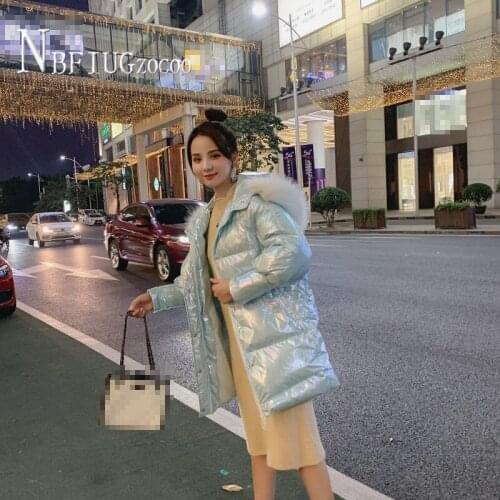 Женские парки с натуральным мехом NBFIUG ZOCOO China At AliExpress