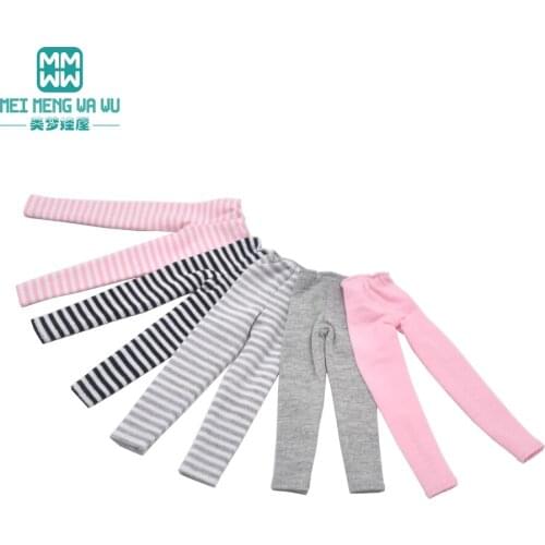 Doll clothes fit 1/6-1/8 BJD doll Striped pantyhose accessories for doll