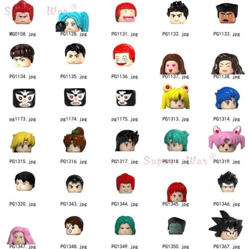 Single Cartoon movie Slam Dunk models Figures Head accessories Building Blocks toys for children Series-096