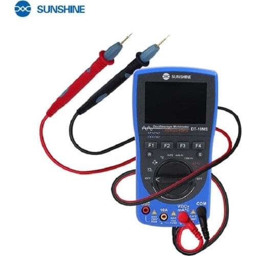 SUNSHINE 2in1 Oscilloscope Digital Multimeter For Mobile Phone Repair Multifunction Tester LCD Display Meter Multimeter DT-19MS