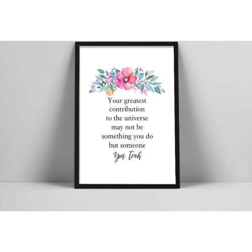 Teacher Print, Autism Teacher Gift, Special Needs teacher, Education Quote, end of year