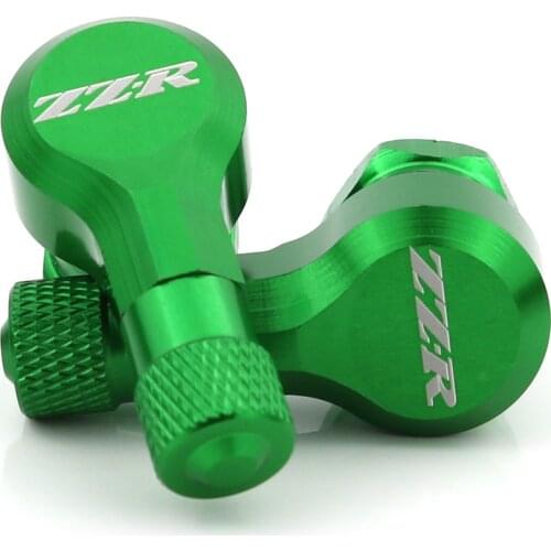 Motorcycle Front and Rear CNC Wheel Tubeless Tire Valve Stems 90 Degree 11.3mm Fit For KAWASAKI ZZR400 ZZR600 ZZR1400 ZZR1200
