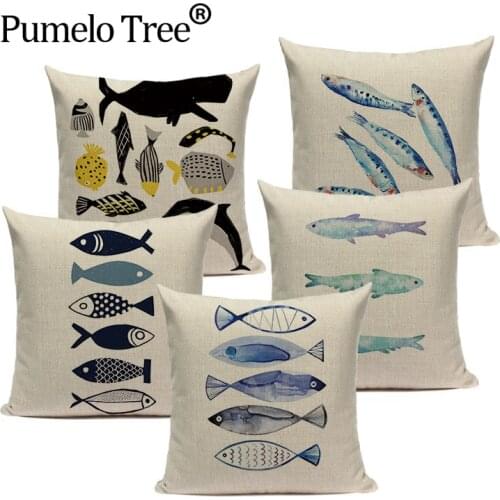 Nordic Home Decoration Throw Pillow Fish Cushion Covers High Quality Decorative Pillows Custom Pillowcase On Pillows
