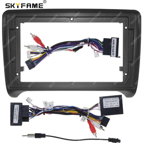 Car Radio Fascia Frame Cable Canbus For Audi TT 2008-2014 Seat Exeo Stereo Android Dashboard Kit Face Plate