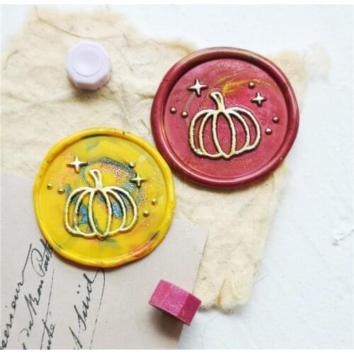 Pumpkin sealing wax stamp creative Pumpkin Wax Seal Stamp DIY Thanksgiving seals Crafts Wedding stamp Card Invitation Decoration
