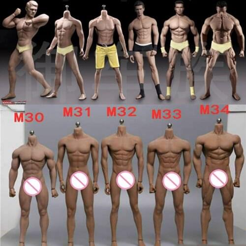 In Stock TBL M30 M31 M32 M33 M34 M35 1/6 Male Suntan Skin Seamless Muscular Body Super Flexible Action Figure Model